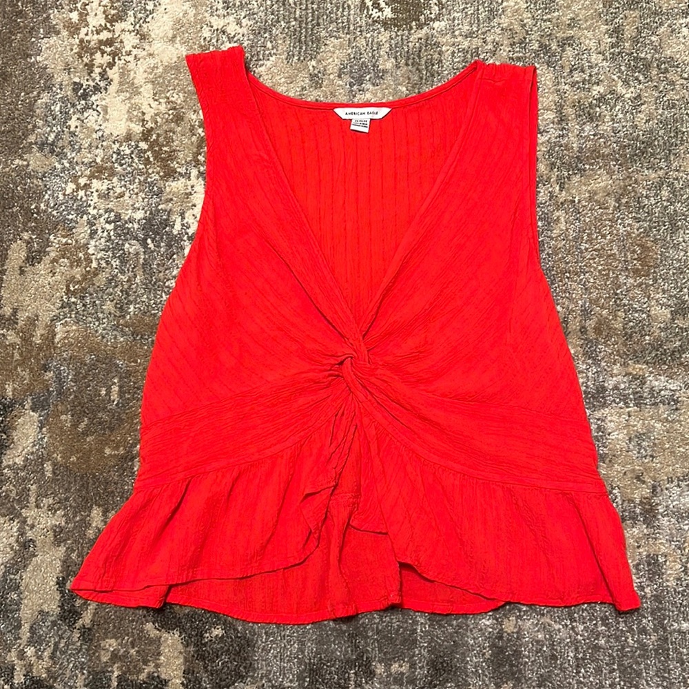 American Eagle Twist Front Cropped Tank Size M